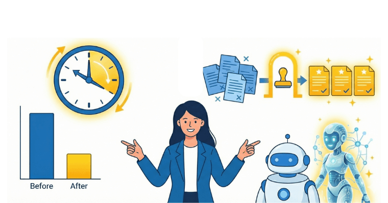 【導入効果】月間400時間削減と品質の均一化の画像