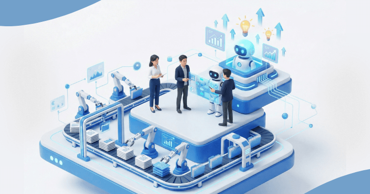 AIによる業務効率化の定義と企業が今取り組むべき背景の画像