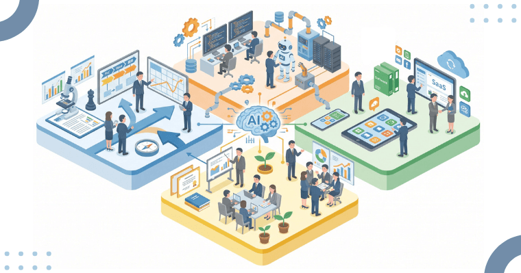 AI導入を支援する会社の4つのタイプの画像